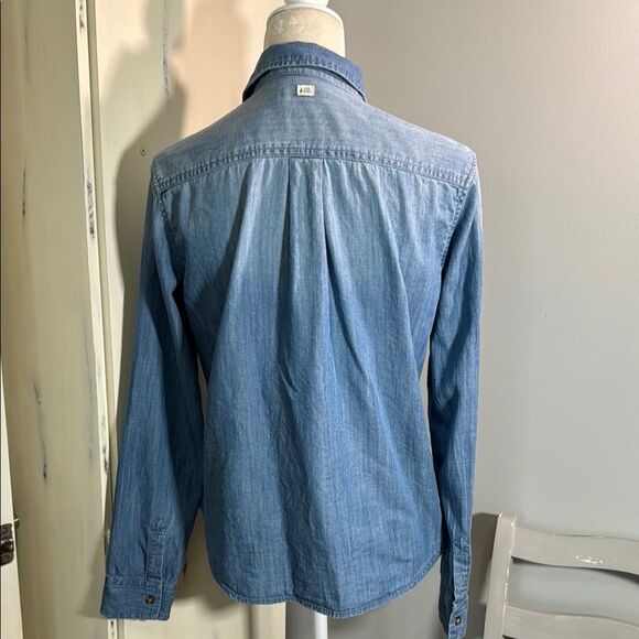 Volcom Sky Blue Denim Shirt - Picture 6 of 9
